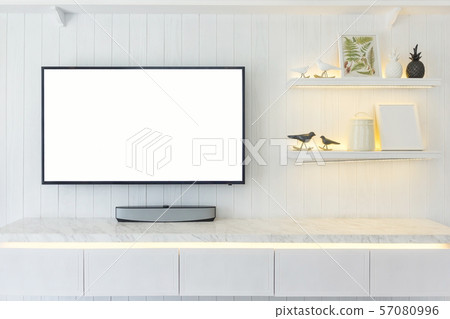 TV cabinet interior modern room design TV cabinet interior modern room design 57080996