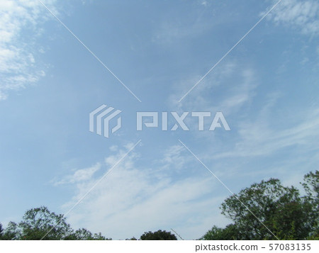 Summer blue sky and white clouds 57083135