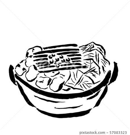 Motsunabe (hand-drawn illustration of ink) 57083323