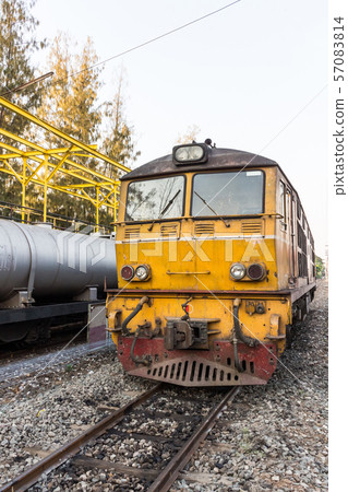 Old train orange 57083814