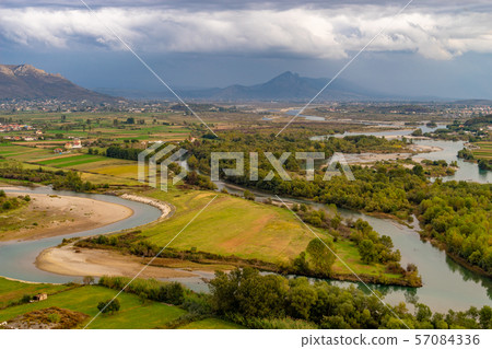 The Ancient Rozafa Castle in Shkoder Albania The Ancient Rozafa Castle in Shkoder Albania 57084336