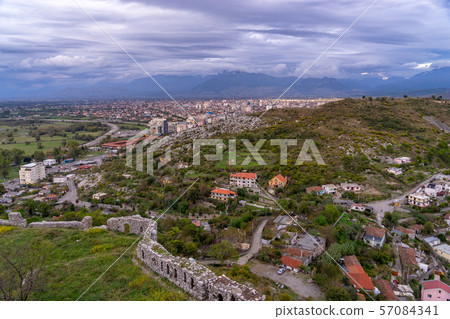 The Ancient Rozafa Castle in Shkoder Albania The Ancient Rozafa Castle in Shkoder Albania 57084341