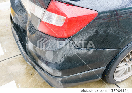 car crash accident on street, damaged automobiles car crash accident on street, damaged automobiles 57084364