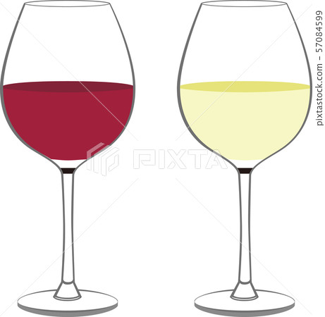 Illustration of wine in a glass - Stock Illustration [57084599] - PIXTA