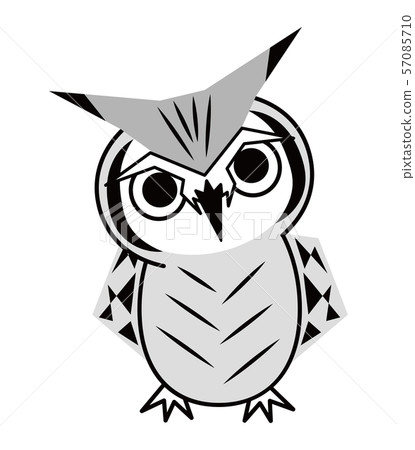 Owl, fashionable, vector illustration Owl, fashionable, vector illustration 57085710