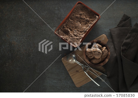 Chocolate ice cream Chocolate ice cream 57085830