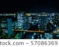 Night view of Tokyo 57086369