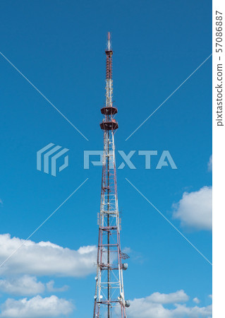 mobile tower against the sky mobile tower against the sky 57086887