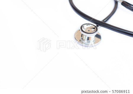 Stethoscope on white background Stethoscope on white background 57086911