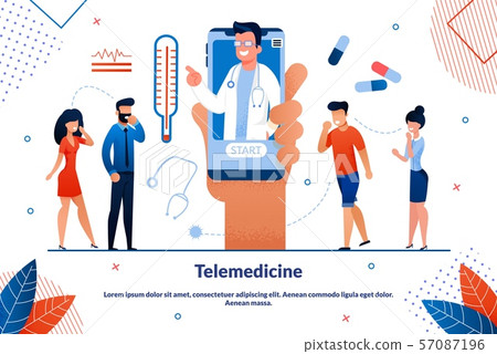 Bright Flyer Telemedicine Smartphone Screen Doctor 57087196