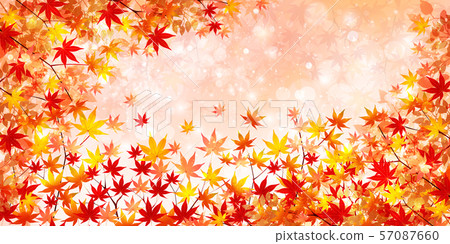 Autumn Leaves Maple Leaf Background Stock Illustration