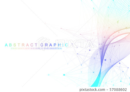 Scientific vector illustration genetic engineering and gene manipulation concept. DNA helix, DNA 57088602