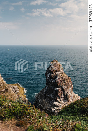 Scenic view of Cap Frehel area in Brittany 57089198