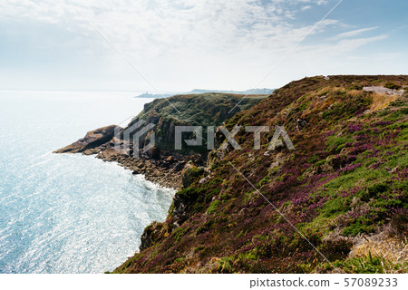 Scenic view of Cap Frehel area in Brittany Scenic view of Cap Frehel area in Brittany 57089233