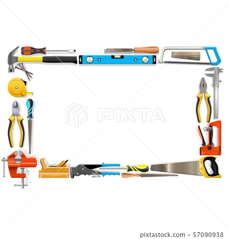 Vector Blank Frame with Tools Vector Blank Frame with Tools 57090938