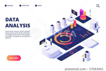 Data analysis concept. Business team build digital infographic with dashboard, charts and diagrams 57093801