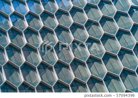 Office buildings. Structure of hexagon windows in Office buildings. Structure of hexagon windows in 57094396