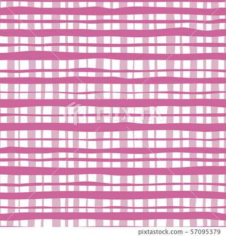 Tartan pink color seamless pattern. Hand drawn Tartan pink color seamless pattern. Hand drawn 57095379