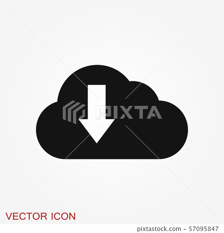 Cloud icon, outline and solid vector illustration - Stock Illustration ...