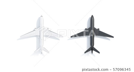 Download Blank Black And White Airplane Mockup Stand Stock Illustration 57096345 Pixta