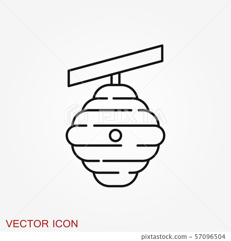 Beehive vector icon. beehive sign on background. Beehive vector icon. beehive sign on background. 57096504