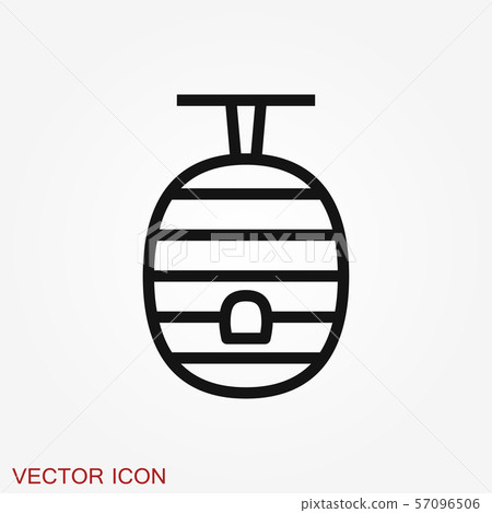 Beehive vector icon. beehive sign on background. Beehive vector icon. beehive sign on background. 57096506