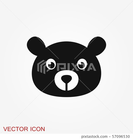 Bear icon. Vector concept illustration for design. - Stock Illustration ...