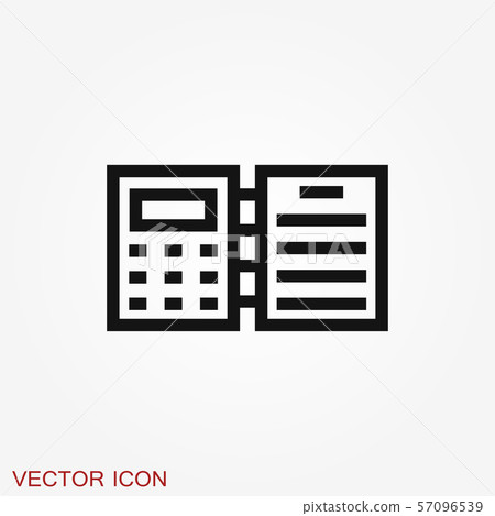 Accounting vector icon. Business and financial - Stock Illustration ...