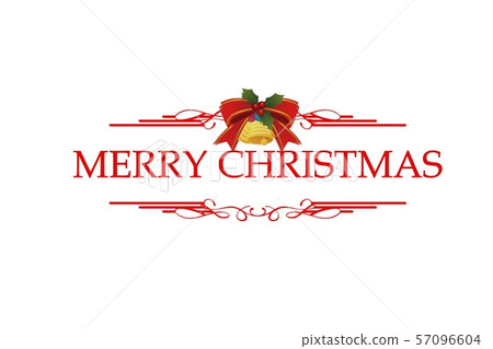 Merry Christmas red hand lettering inscription to winter holiday design, calligraphy illustration on white background. Merry Christmas red hand lettering inscription to winter holiday design, calligraphy illustration on white background. 57096604