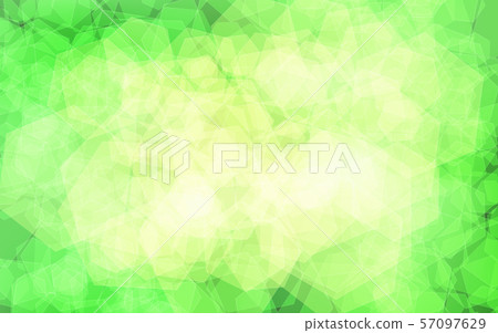 Green and yellow abstract hexagons, background 57097629