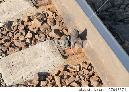 closeup railway line closeup railway line 57098274