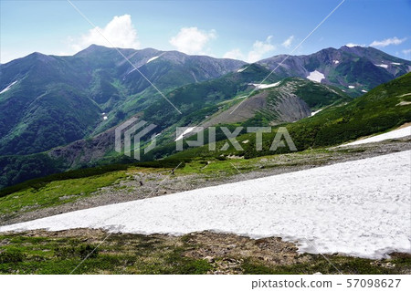 Small lotus mountain and Mt.Hakuba Small lotus mountain and Mt.Hakuba 57098627