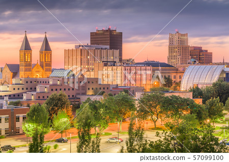 Akron, Ohio, USA Town Skyline Akron, Ohio, USA Town Skyline 57099100