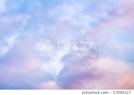 Purple Sky With Clouds Toned Image Abstract Stock Illustration