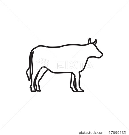 Cow graphic design template vector isolated Cow graphic design template vector isolated 57099385