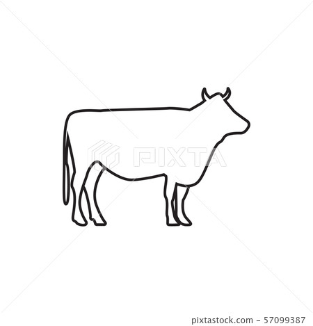 Cow graphic design template vector isolated - Stock Illustration ...