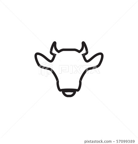 Cow graphic design template vector isolated - Stock Illustration ...