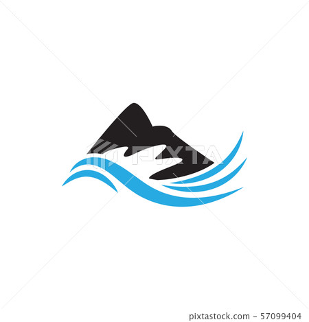 Mountain graphic design template vector isolated - Stock Illustration ...