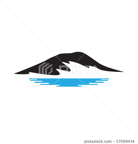 Mountain graphic design template vector isolated - Stock Illustration ...