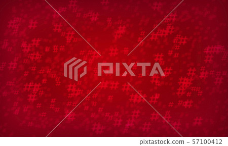 Red hashtag random pattern background. - Stock Illustration [57100412 ...