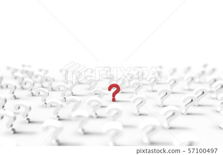 Group of question mark icon isolated on white 57100497