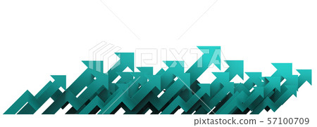Green arrow. Growing business background. Green arrow. Growing business background. 57100709