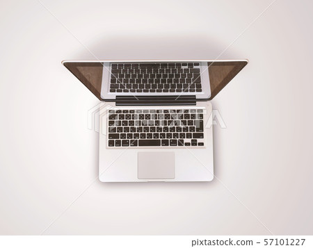 筆記型電腦放在桌上 筆記型電腦放在桌上 57101227