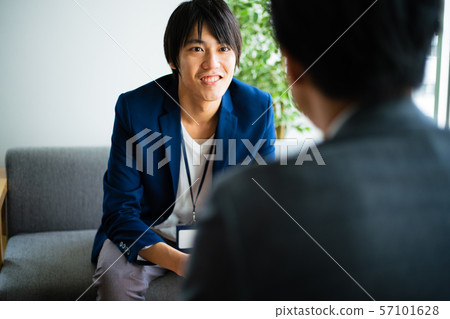 Business meeting for two men Business meeting for two men 57101628