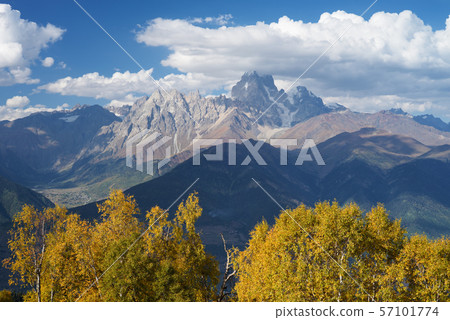 Top Ushba in clouds Top Ushba in clouds 57101774