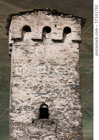 Old stone tower in the Ushguli community, Georgia Old stone tower in the Ushguli community, Georgia 57101782