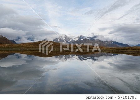 Mountain Lake Koruldi in Georgia, Svaneti 57101795