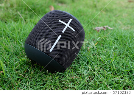 UE WonderBoom portable speaker audio music. Person, closeup. 57102383