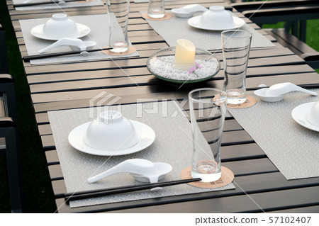 Table set up at the restaurant Table set up at the restaurant 57102407