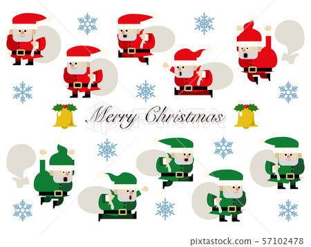 Santa Claus illustration set 57102478